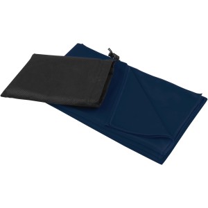 Lucas RPET sport towel 70x140 cm, Navy (Towels)