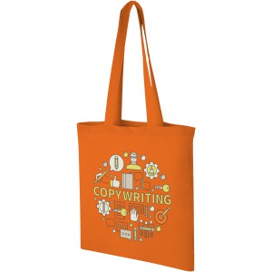 Madras 140 g/m2 cotton tote bag, Orange (cotton bag)