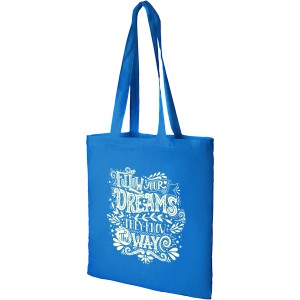 Madras 140 g/m2 cotton tote bag, Process Blue (cotton bag)