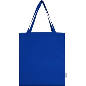 Madras 140 g/m2 GRS recycled cotton gusset tote bag, Royal b (Shopping bags)