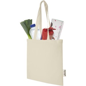 Madras 140 g/m2 GRS recycled cotton tote bag 7L, Natural (cotton bag)