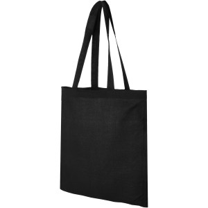 Madras 140 g/m2 cotton tote bag, solid black