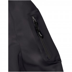 Mani power fleece full zip jacket, solid black (Polar pullovers)