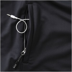 Mani power fleece full zip jacket, solid black (Polar pullovers)