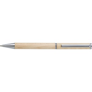 Maple wooden ballpen Lucienne, brown (Wooden, bamboo, carton pen)