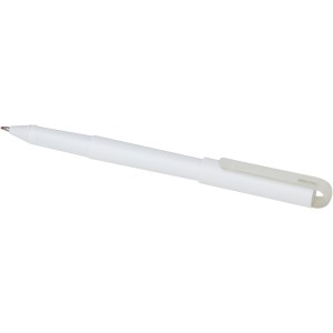 Mauna recycled PET gel ballpoint pen, White (Plastic pen)