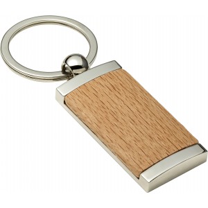 Metal and wooden key holder Jennie, brown (Keychains)