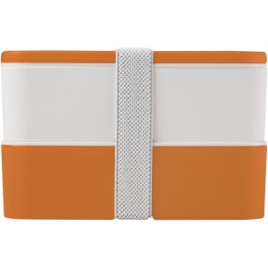 MIYO double layer lunch box, Orange, White, White (Plastic kitchen equipments)