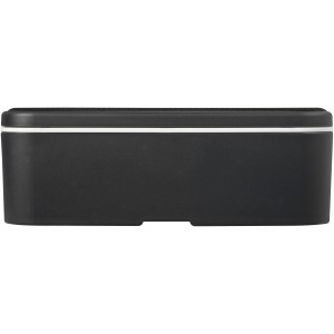 MIYO Renew single layer lunch box, Granite, Solid black (Plastic kitchen equipments)