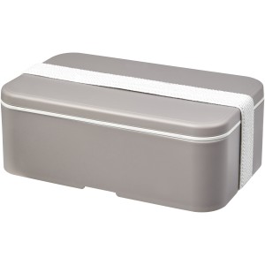 MIYO Renew single layer lunch box, Pebble grey, White (Plastic kitchen equipments)