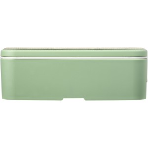 MIYO Renew single layer lunch box, Seaglass green, Pebble gr (Plastic kitchen equipments)