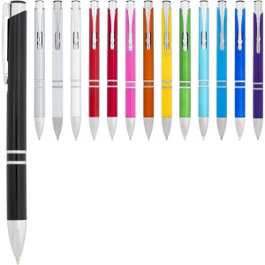 Moneta ABS click ballpoint pen, Magenta (Plastic pen)