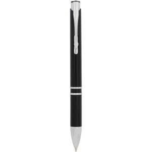 Moneta ABS click ballpoint pen, solid black (Plastic pen)