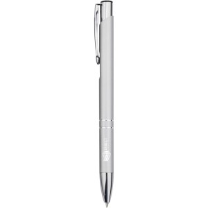 Moneta recycled aluminium ballpoint pen (blue ink), Silver (Metallic pen)