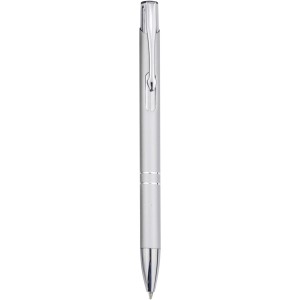 Moneta recycled aluminium ballpoint pen (blue ink), Silver (Metallic pen)