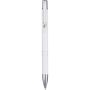 Moneta recycled aluminium ballpoint pen (blue ink), White