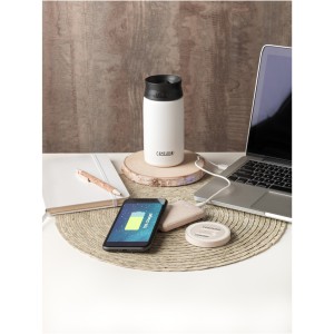 Naka 5W wheat straw wireless charging pad, Beige (Powerbanks)