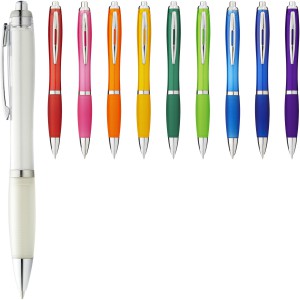 Nash ballpoint pen with coloured barrel and grip, Yellow (Plastic pen)