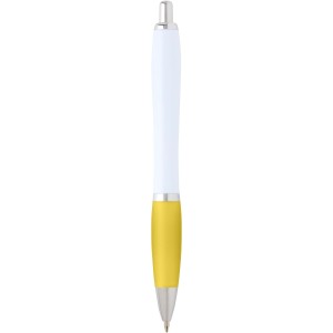 Nash recycled plastic ballpoint pen (black ink), Yellow (Plastic pen)