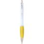 Nash recycled plastic ballpoint pen (black ink), Yellow