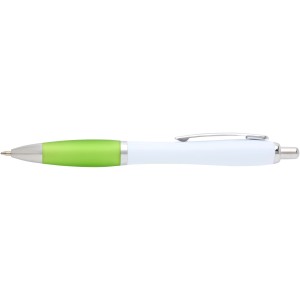 Nash recycled plastic ballpoint pen (blue ink), Lime green (Plastic pen)