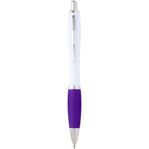 Nash recycled plastic ballpoint pen (blue ink), Purple (Plastic pen)