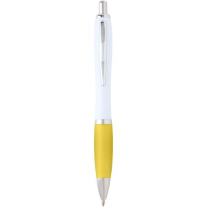 Nash recycled plastic ballpoint pen (blue ink), Yellow (Plastic pen)