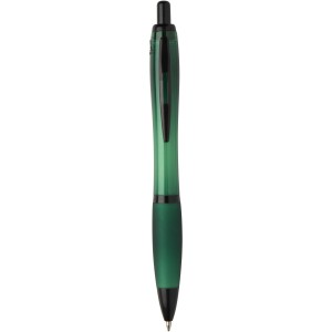 Nash recycled plastic ballpoint pen with black trims (black 