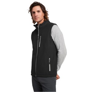 Nevada unisex softshell bodywarmer, Solid black (Vests)