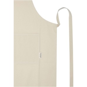 Nia 200 g/m2 recycled cotton apron, Ice blue (Kitchen textile)