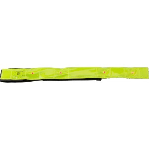 Nylon (500D) and PVC reflective strap with lights Anni, yell (Reflective items)