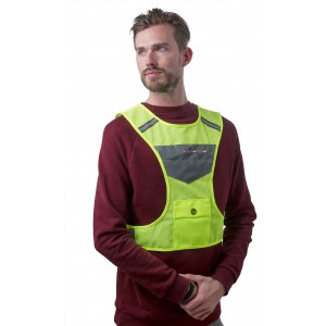 Nylon (600D) safety vest Minna, yellow (Reflective items)