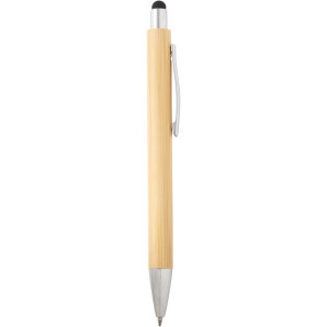 Oblys bamboo ballpoint pen and mechanical pencil set (black  (Pen sets)