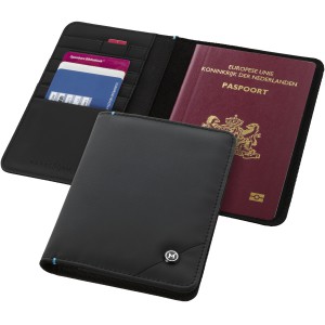 Odyssey RFID secure passport cover, solid black (Travel wallets)