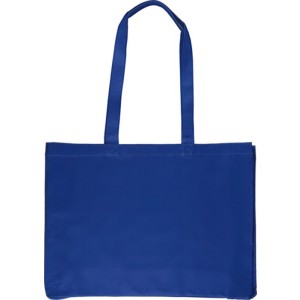 Oeko-Tex cotton (220 gsm) shopping bag Isaac, blue (Shopping bags)