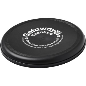 Orbit recycled plastic frisbee, Solid black (Sports equipment)