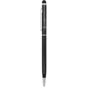 Ore aluminium ballpoint pen with stylus (blue ink), Solid bl (Metallic pen)