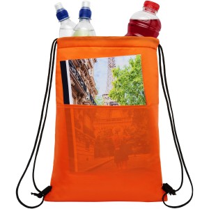 Oriole 12-can drawstring cooler bag, Orange (Cooler bags)