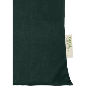 Orissa 100 g/m2 GOTS organic cotton tote bag 7L, Dark green (cotton bag)