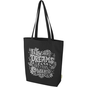 Orissa 270 g/m2 organic tote bag 10L, Solid black (Shopping bags)