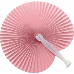 Paper hand held fan Dylan, pink (Fan)