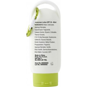 PE sunscreen lotion bottle Erin, lime (Body care)