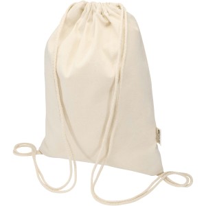 Peru Blend 180 g/m2 GRS recycled drawstring bag 5L, Natural