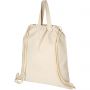 Pheebs 220 g/m2 recycled cotton drawstring backpack