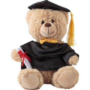 Plush graduation bear Magnus, Brown/Khaki (Games)