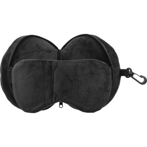 Polytester travel pillow Leontine, black