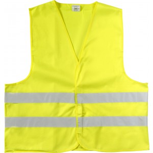 Polyester (150D) safety jacket Arturo, yellow, XL (Reflective items)