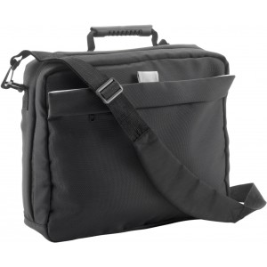 Polyester (1680D) laptop bag Lulu, black (Laptop & Conference bags)