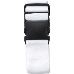 Polyester (300D) luggage belt Lisette, white (Travel items)