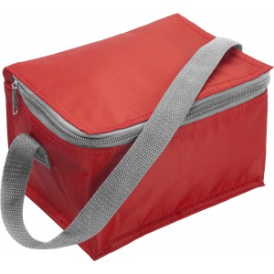 Polyester (420D) cooler bag Cleo, red (Cooler bags)